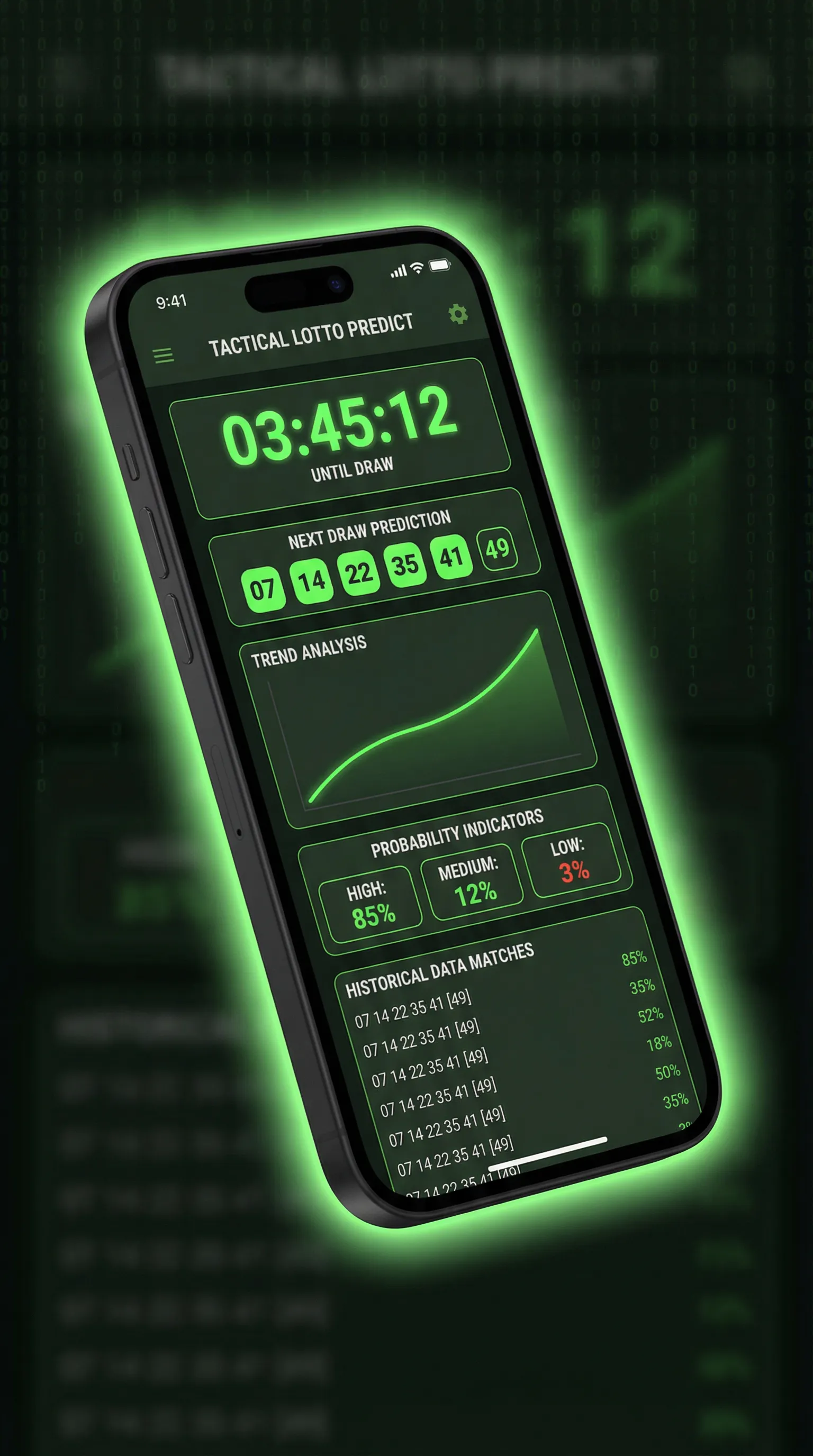 Number Forge APP界面预览 - 预测仪表盘